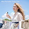 Portable Handheld Fan, 14000RPM High Speed Brushless Motor, 4 Speed
