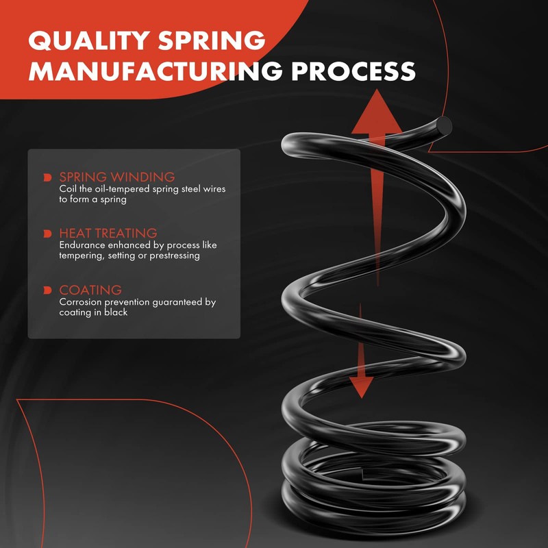 A-Premium 2Pcs Rear Suspension Coil Spring Set Compatible with Mazda