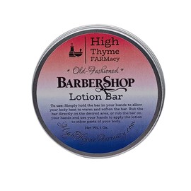 High Thyme FARMacy Old-Fashioned Barbershop Moisturizing Lotion Bar 1.5 Ounce Waterless Lotion Bar for Dry Skin