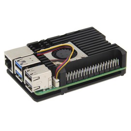 eleUniverse Aluminum Armor Case with 3007 PWM Fan for Raspberry Pi 5 8GB / 4GB