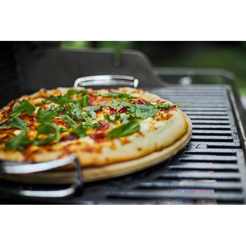 Weber Gourmet BBQ System Pizza Stone with Carry Rack,16.7" Long