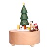 Wooden Music Box Christmas Tree Deer Cart Music Box Classic