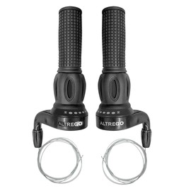 Piago Mandos Bicicleta Doble De Fricción Cambios 7 Velocidades Negro (Negro)