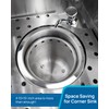 Sepaitek Commercial Dipper Well Faucet & Bowl Set, Brass Faucet
