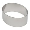 Ateco Stainless Steel Oval Form High Food Mould, 4 Inch