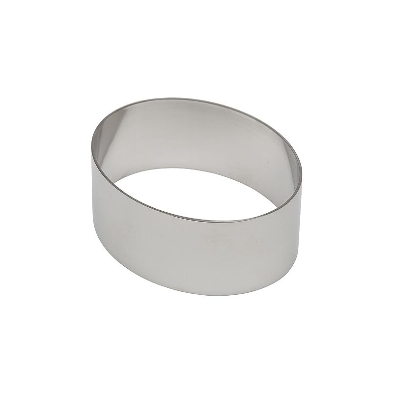 Ateco Stainless Steel Oval Form High Food Mould, 4 Inch