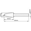 Ultra Co Coated Carbide Burr 12mm (Metric) Diameter with 6mm