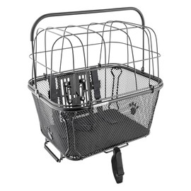 Sunlite RackTop/Handlebar pet Friendly QR Basket, 15.7 x 16.9 x 12, Black