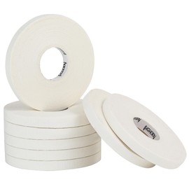 Bighorn Athletics Pro Series Jiu-Jitsu Finger Tape, 8-Rolls with Tin Holder, Enhanced Strength, Residue-Free (0.3-Inch, White)