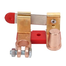 Top Post Positive Battery Disconnect Switch Brass Power Cutoff Switch Top Post Knife Blade Master Switch for Car Boat RV ATV