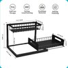 OrganiMax Under Sink Organizer Sliding Drawer – 2-Tier Sliding Drawer