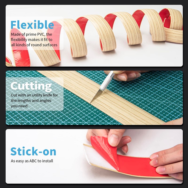 Art3d Self Adhesive Vinyl Transition Strip, Laminate & Tile Floor