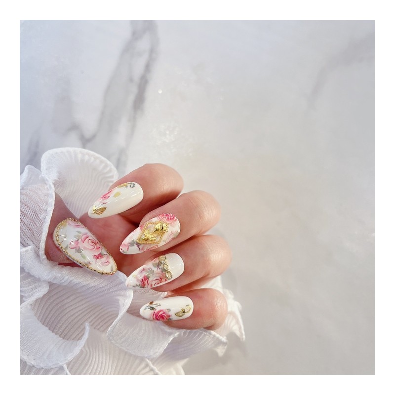  Handmade Nail Tips - Petit Round / 수제네일팁 -