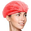100 x simply direct Red Disposable Hair Net/Mob Caps in