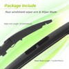 LKK Rear Windshield Wiper Arm Blade Kit Compatible with Mini