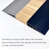 1" Rise 2 PCS Rubber Threshold Ramp for Doorways, 800
