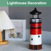 HSHD Solar Lighthouse Ornament - 30cm Tall Solar Lighthouse with