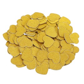 CCINEE Glitter Gold Heart Confetti for St. Valentine's Day Wedding Bachelorette Party Decoration Pack of 200