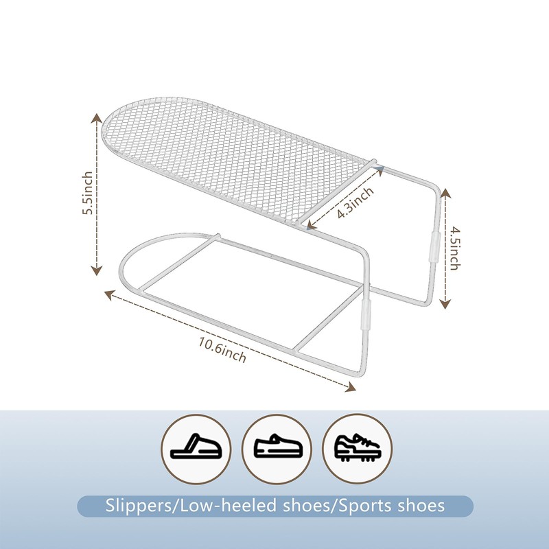 CiBiZi Shoe Slots Organizer 12Pack Metal Shoe Stackers for a