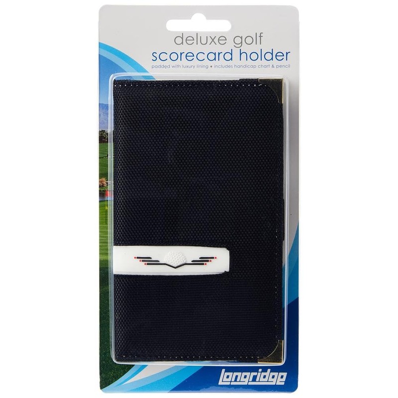 Longridge Deluxe Golf Scorecard Holder - Black