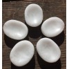 NATURAL WHITE AGATE GEMSTONE WORRY STONE (ONE)