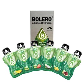 Bolero ALOE VERA MIX 24x3g | Saftpulver ohne Zucker, gesüßt mit Stevia + Vitamin C | geeignet für Kinder, Sportler und Diabetiker | glutenfrei und veganfreundlich | der Geschmack gemischter Beeren…