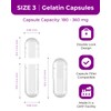 Empty Capsules for Filling Size 3 - Pack of 200
