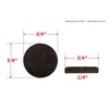 Shepherd Hardware 9861 3/4-Inch Heavy Duty Self-Adhesive Felt Furniture Pads,