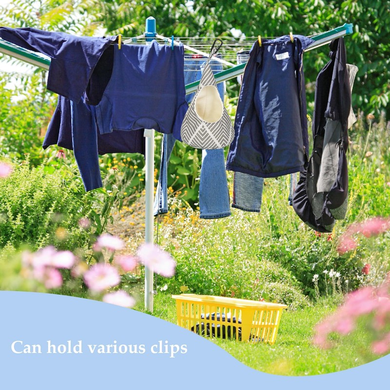 GRVICH Conical Peg Bag for Storage, Hanging Peg Bag, Storage