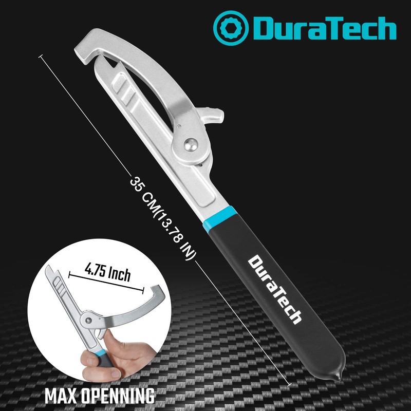 DURATECH Sink Strainer Lock Nut Wrench, Adjustable up to 4-3⁄4"
