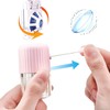 Semi-automatic manual rotation soft lens cleaning washer Lens barrel 2Lens washer - Blue 2ea