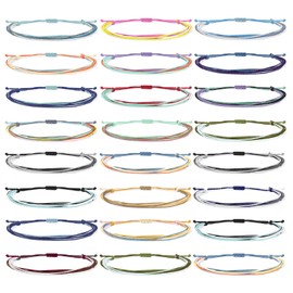 Pulseras de cuerda larga tiantian para adolescentes, niñas, pulseras de amistad, regalos para niñas, regalos de moda, pulsera de 16 años, pulsera para mujer, pulseras de playa, Ajustable, Latón, Sin