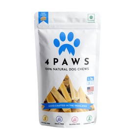 4PAWS 100% Natural Himalayan Yak Cheese Dog Chews, Long-Lasting Dog Treats, Lactose Free, Gluten Free | 3 Count (Large)