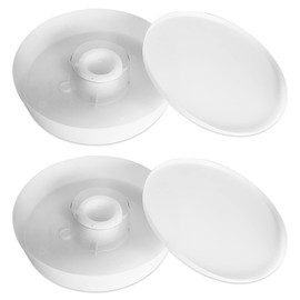 AOIT Rapid Bee Feeder for 8 or 10-Frame Bee Hives - 2 Pack Round Hive Top Feeder for Beekeepers Feeding Bees, Plastic Bee Water Feeder Drinking Bowl for Beekeeping Supplies, White