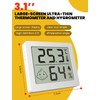 Digital Thermometer Hygrometer Ultra Thin 3.1 Inch Large Screen Electronic