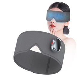 Heating or Cooling Eye Mask for Dark Circles and Eye Neck Padeye Mask Skincare and Puffiness, Intelligent Heating Physical Cooling (Gray)