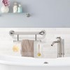 Oil Rubbed Black Grab Bar 17 Inch w/Towel Holder, iHansee