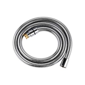 Hibbent 1.25m Shower Hose-10mm(Inner) Large Bore Shower Hose,Super Low Water Pressure Boosting Shower Hoses with Chrome, Universal Anti-Kink,Leak-Proof and Anti-Twist