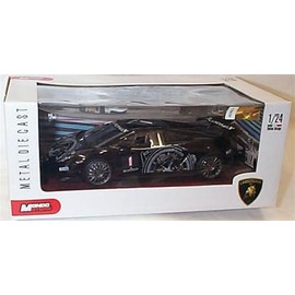 M0ND0 M0T0RS black super trofeo LAMB0RGHINI car 1:24 scale diecast model