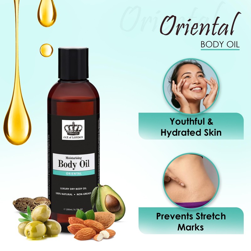 Jax of London 200ml Oriental Body Oil For Women, Inspired