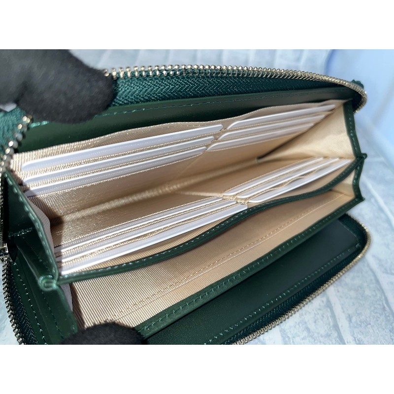 GUODI HL-10042 Long Wallet, Round Zipper, Card Case, Python, Genuine