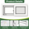 Vinyl Basement Slider Window,32" x 16" Basement Window,Removable Sliding Windows