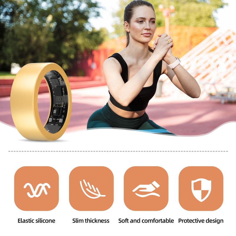 Compatible with UltraHuman Ring AIR Cover - Elastic Silicone Ring