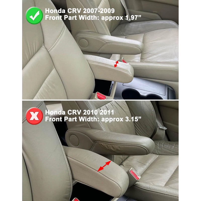 KBH Car Seat Armrest Cover for 2007 2008 2009 Honda