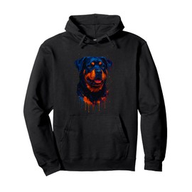 Colorful Rottweiler Pullover Hoodie