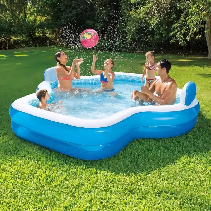 Alberca Inflable Summer Waves Familiar Color Azul