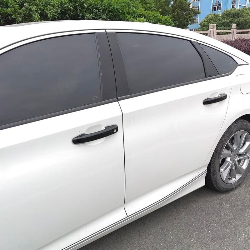 AOKIO Glossy Black Exterior Door Handle Cover Trim for Honda