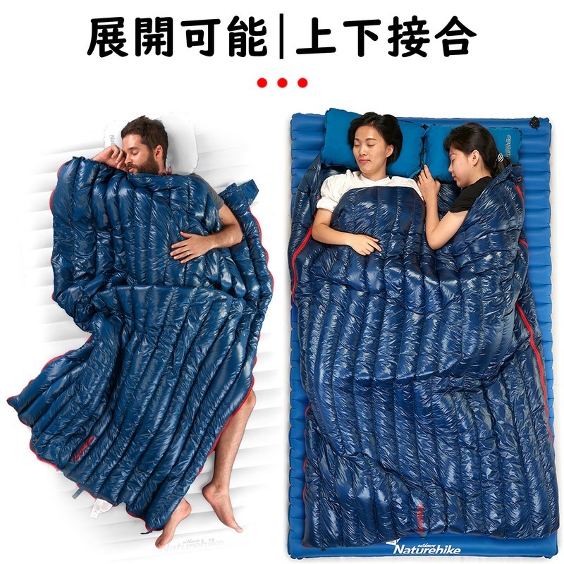 Naturehike Down Sleeping Bag, For Winter, 85% Down Content, 20.4