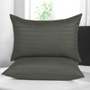 Moonlight Bedding Pillow cases 2 pack - Olive Green Stripe