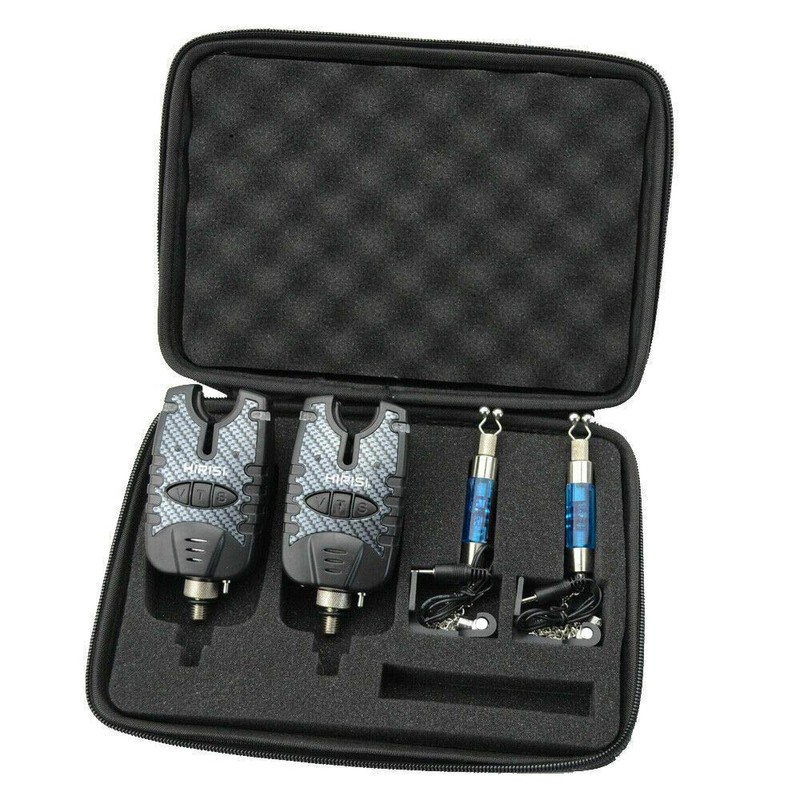 TMC 2 x Carp Fishing Bite Alarm and illuminated Swinger